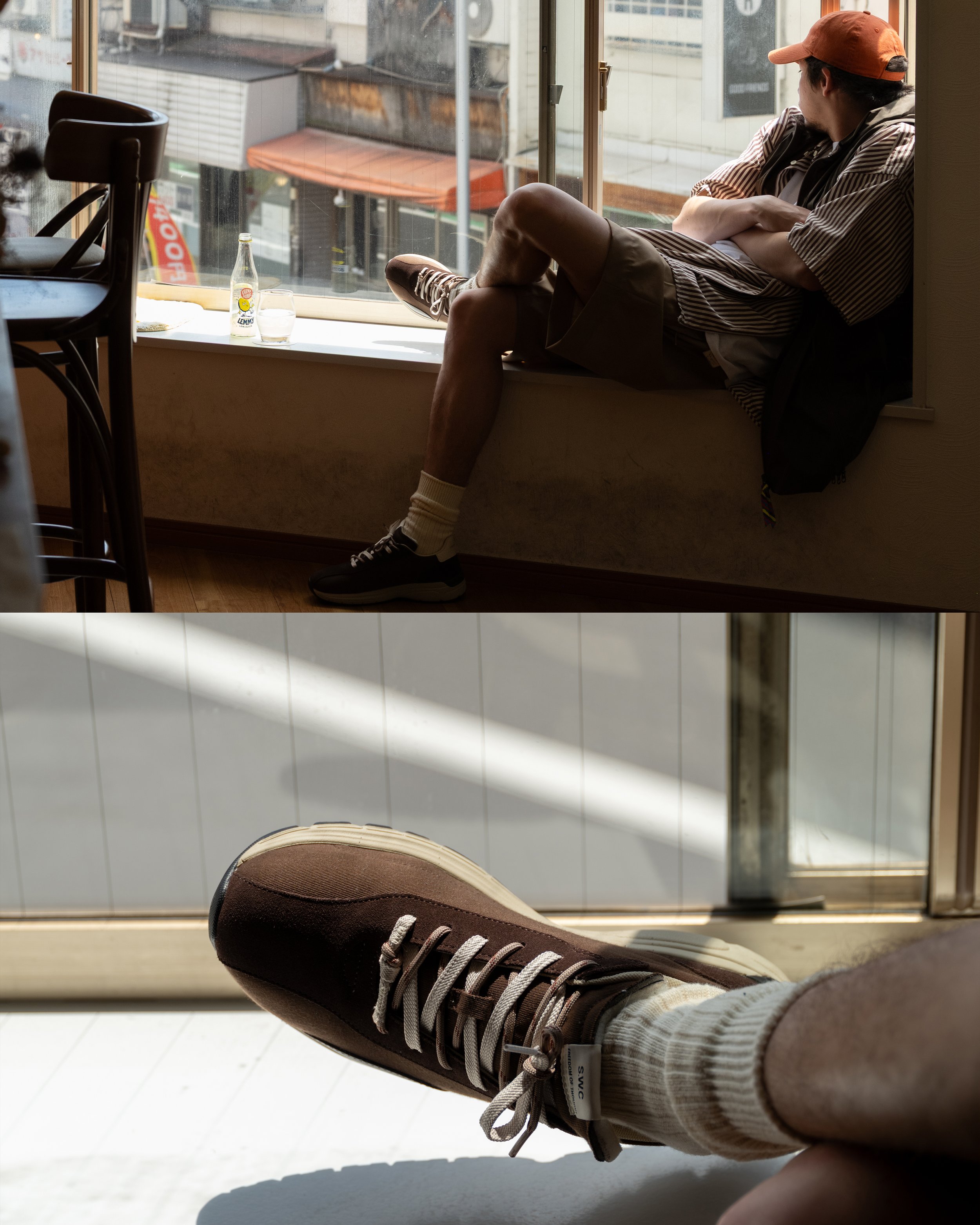 White Mountaineering's take on Danner's Mountain Light silhouette